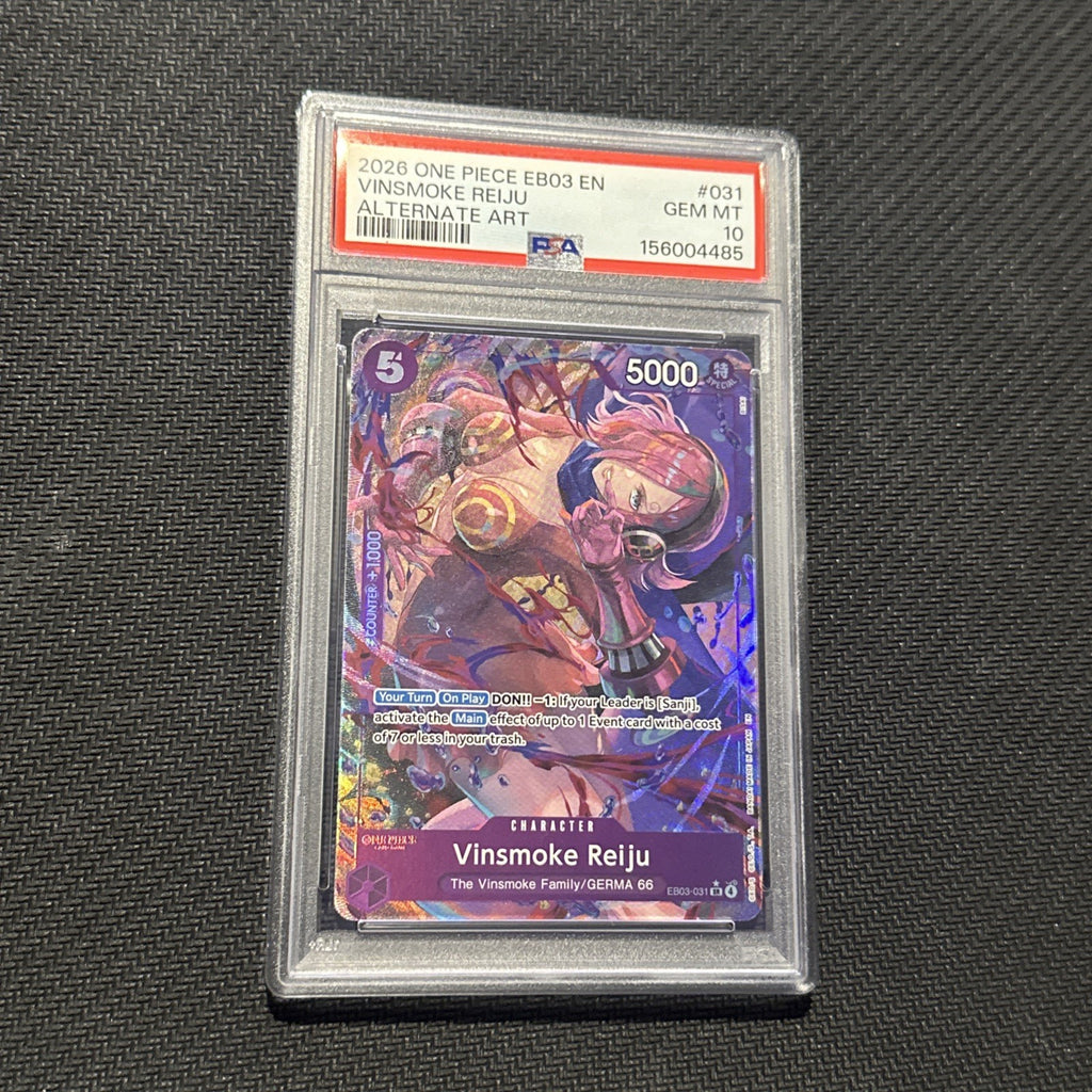 EB03-EXTRA BOOSTER ONE PIECE HEROINES EDITION VINSMOKE REIJU PSA 10 GEM MINT