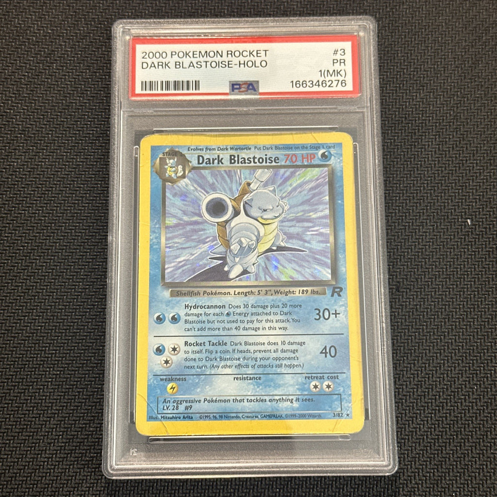 2000 POKEMON ROCKET #3 DARK BLASTOISE-HOLO PSA 1 (MK)