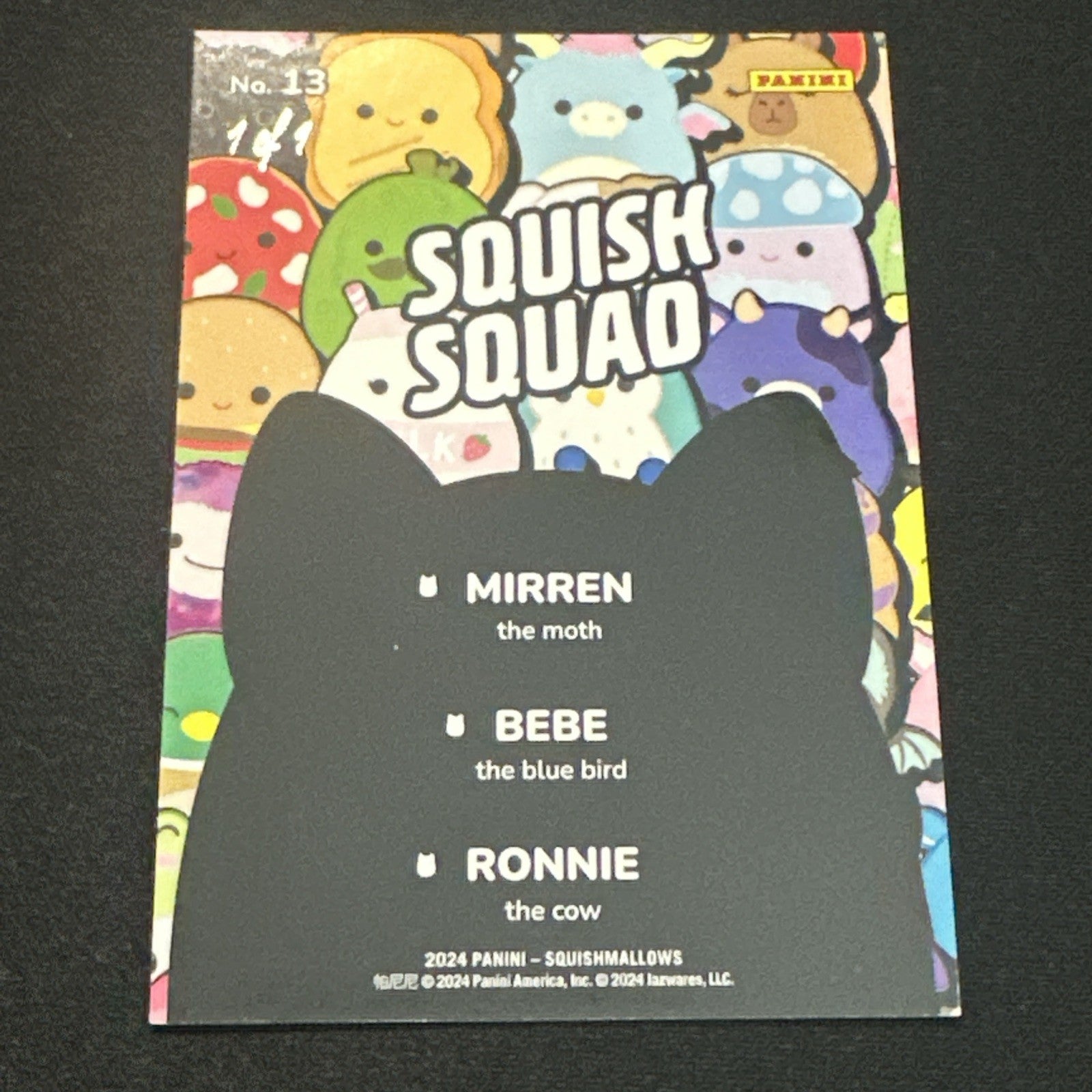 2024 Panini Squishmallows 1/1 wildlife squad #13 - Open to offers