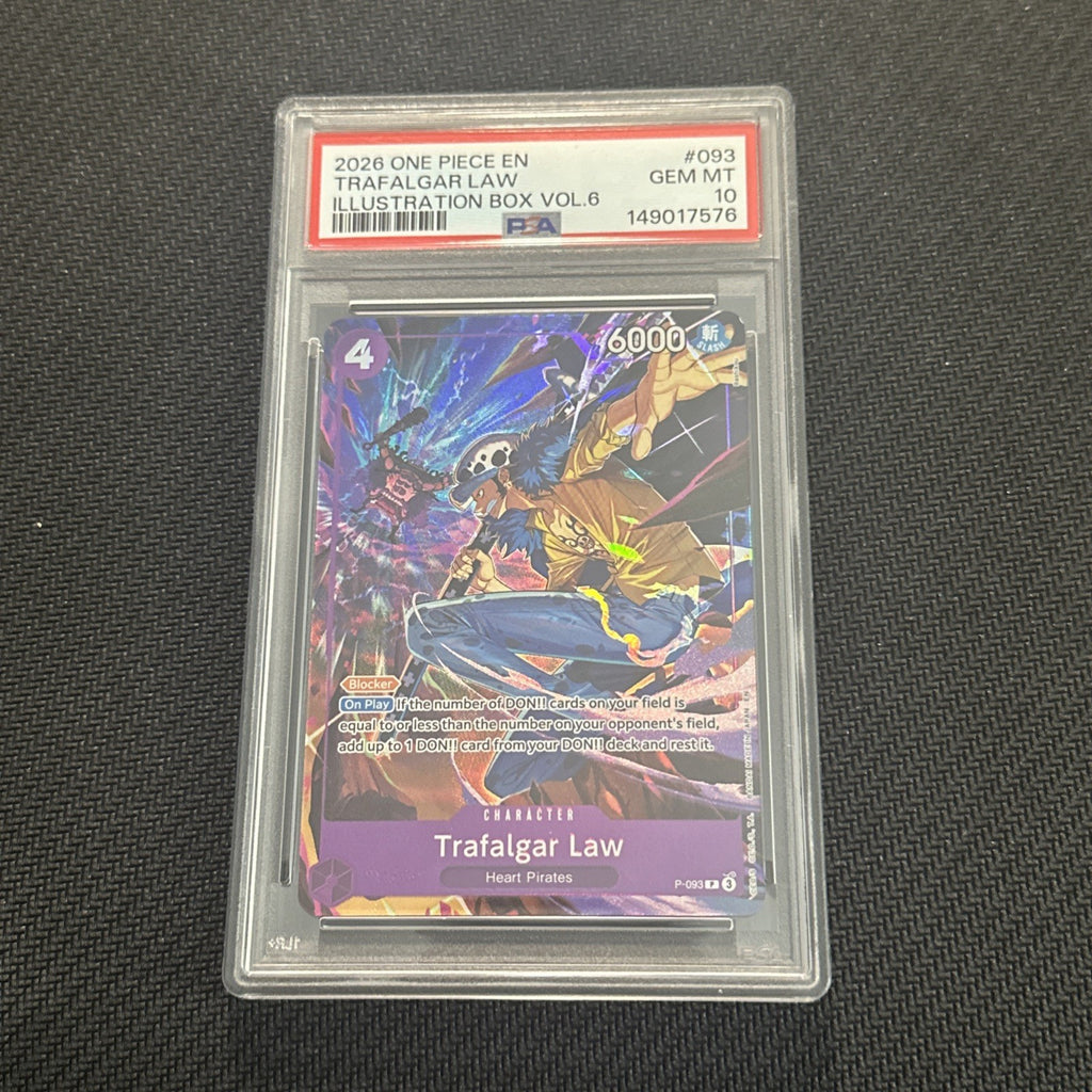 Trafalgar Law Illustration Box Vol.6 P093 Promo One Piece Purple PSA 10 GEM MINT