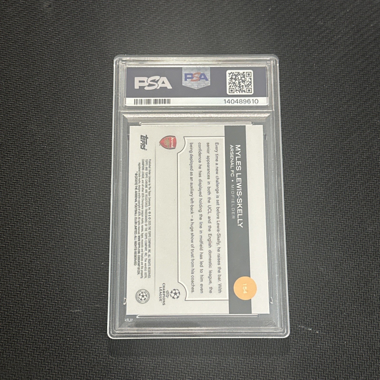 2024-25 Topps Chrome Sapphire Myles Lewis Skelly RC Psa 10 GEM MINT