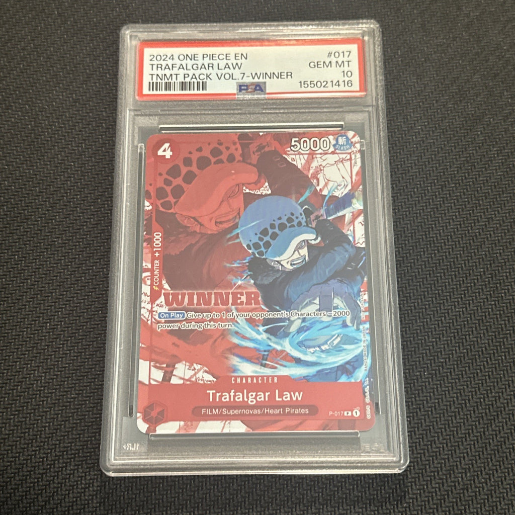 One Piece PSA 10 Trafalgar Law P-017 Winner Promo 2024 PSA 10 GEM MINT