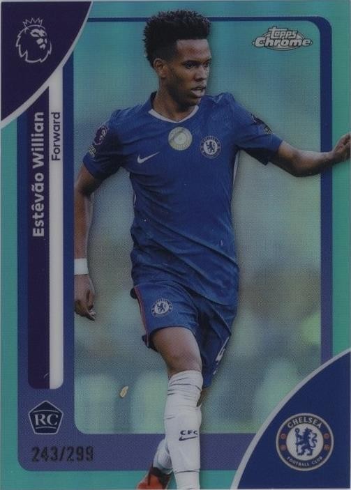 Topps Chrome Green Raywave Refractor Estêvão Willian Chelsea 68 /99 PSA 10 GM MT